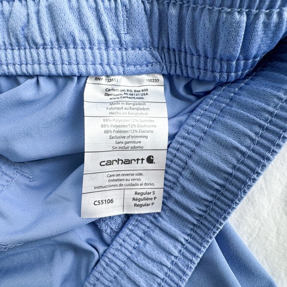 Carhartt Liberty Slim Fit Straight Leg Scrub Pants Size Small Ceil Blue - Picture 4 of 5